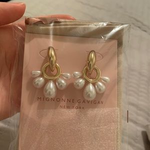 MIGNONNE GAVIGAN margot pearl drop earrings